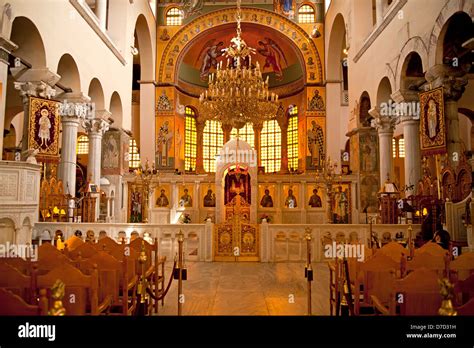 Inside The Church Of Saint Demetrius Or Hagios Demetrios In