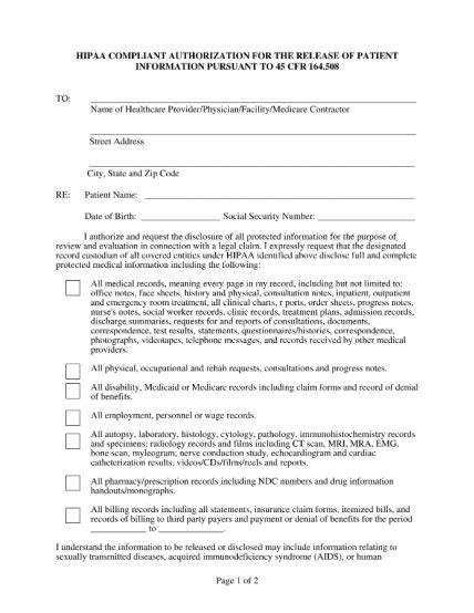 Hipaa Form 960 Fillable Spanish Printable Forms Free Online