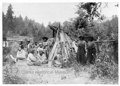 Native American Camp Near Blocksberg From The Archives Of The Clarke