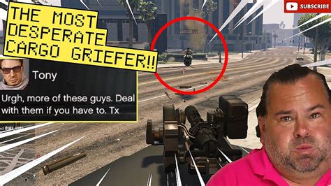 Lobby GRIEFER RAGE QUITS The Most DESPERATE Cargo GRIEFER In GTA