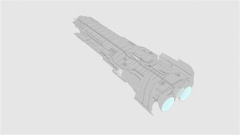 ArtStation - UNSC Strident Class Heavy Frigate | Game Assets