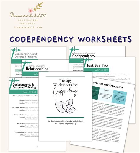 Codependency Worksheets PsychPoint Worksheets Library