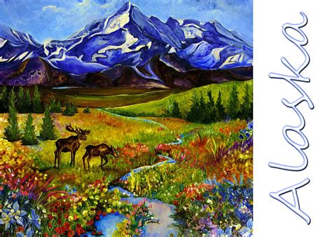 Alaska Moose Graphics Painting By Jean Habeck Fine Art America