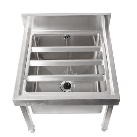 Fregadero De Acero Inox Para Cubos Y Fregonas Vogue