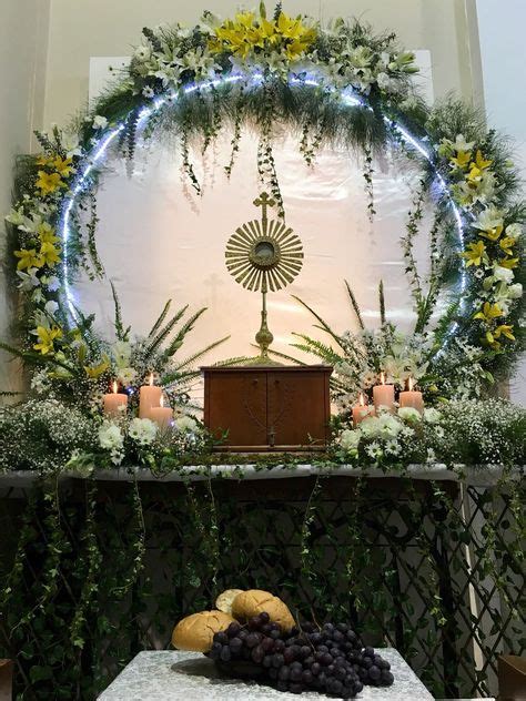 33 Ideas De Altar Corpus Christi En 2021 Decoracion De Iglesia