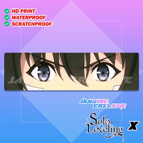 Anime Eye Slap SOLO LEVELING Sticker High Quality And Water Proof