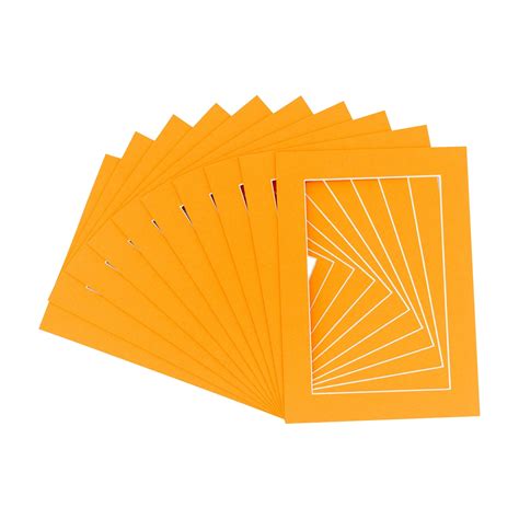 10x12 Mat For 8x10 Photo Orange Matboard For Frames Measuring 10 X 12 Inches To Display Art