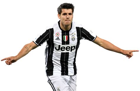 Alvaro Morata Juventus football render - FootyRenders