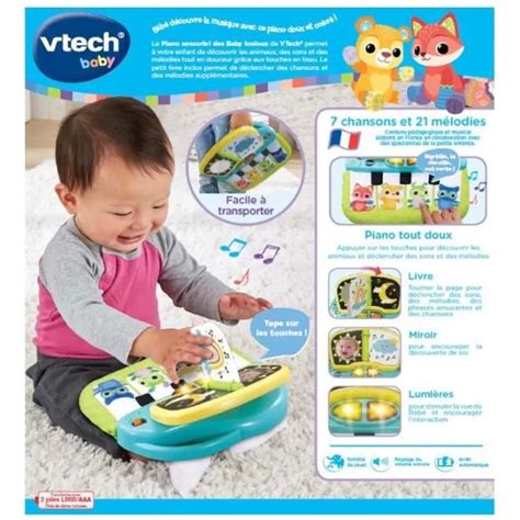 Bebeboutik Piano Sensoriel Des Baby Loulous VTECH BABY Vert