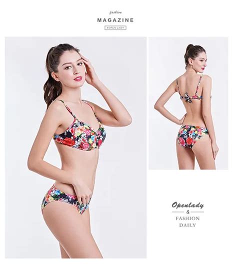 Women Polka DOT And Stripe Print Swimsuit Two Pieces Sexy Bikini