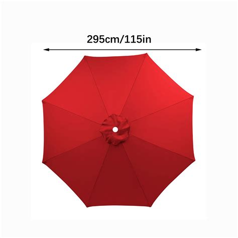 95ft Umbrella Replacement Canopy Garden Sun Umbrella Replacement Cloth For Outdoor Backyard