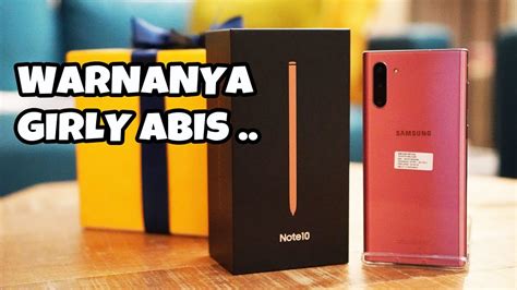 Samsung Galaxy Note 10 Aura Pink Unboxing Video Youtube