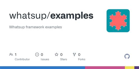 GitHub Whatsup Examples Whatsup Framework Examples