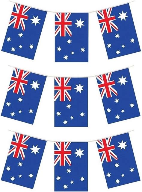 X Vlaggenlijnen Australie Meter Landen Decoratie Australische Vlag