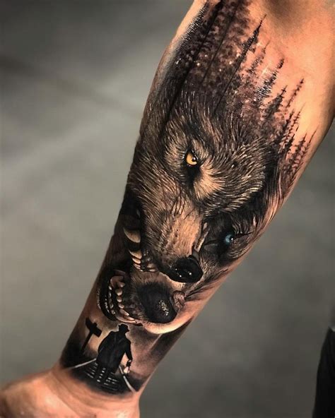 Pin By Siss On Tattoo Wolf Tattoo Sleeve Cool Tattoos For Guys