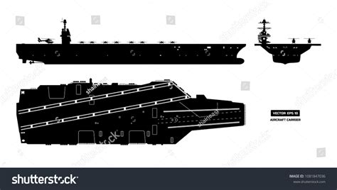 50 Aircraft Carrier Silhouette Top View Images, Stock Photos & Vectors ...