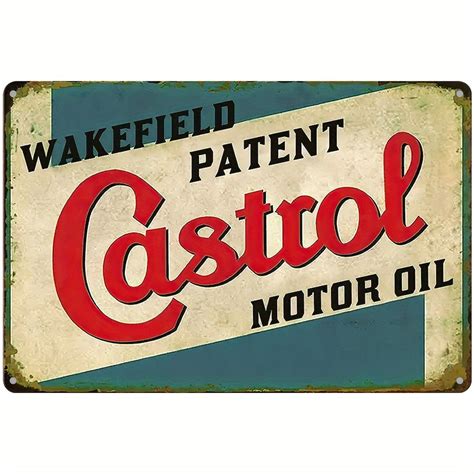 TemuMotor Oil Metal Tin Sign Retro Garage Signs For Men Wall