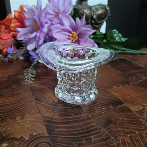 Glass Top Hat Toothpick Holder Etsy