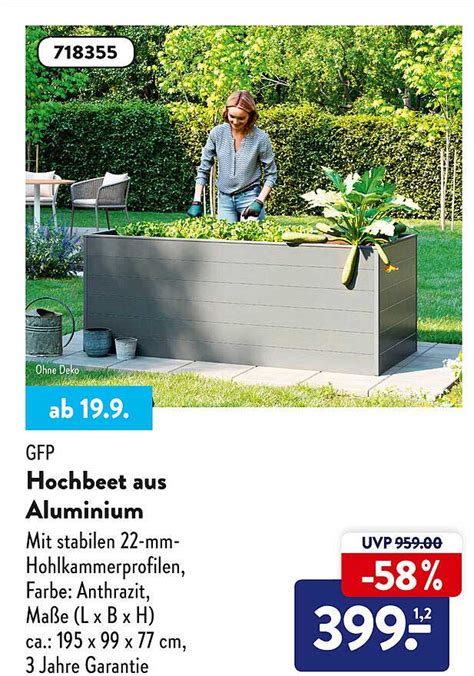 Gfp Hochbeet Aus Aluminium Angebot Bei Aldi S D Prospekte De