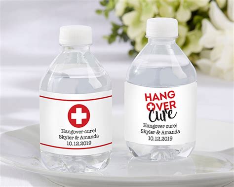 Personalized Water Bottle Labels Hangover Famous Favors