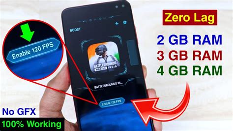 Enable 120 FPS In BGMI Without GFX BGMI Lag Fix 2 GB RAM BGMI Lag