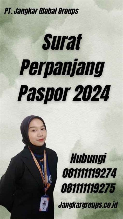 Surat Perpanjang Paspor 2024 Jangkar Global Groups