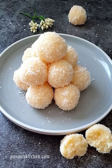 Instant Coconut Ladoo With Condensed Milk Pavanis Kitchen