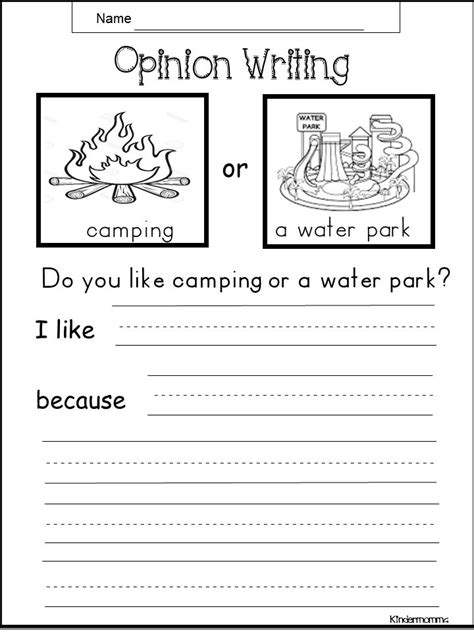 Opinion Writing Prompts Examples