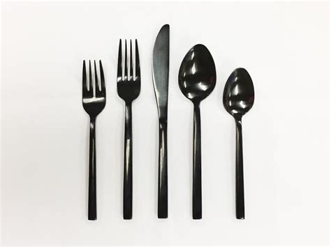 Signature Party Rentals - MATTE BLACK FLATWARE Rentals