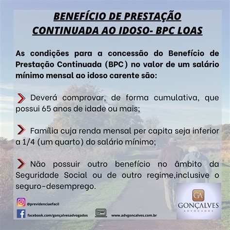 Entendendo o Benefício de Prestação Continuada BPC LOAS