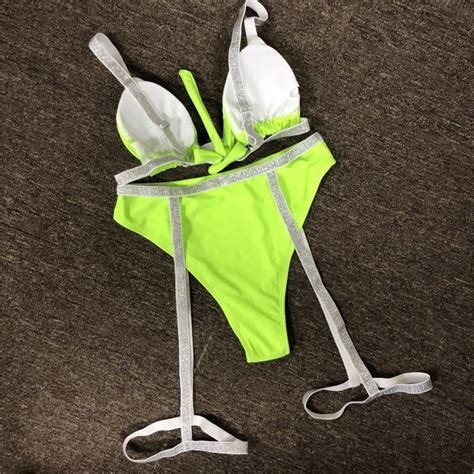 Bikini Maillot De Bain Sexy Femme Maillot De Bain Deux Pi Ces Ruban