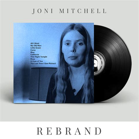 Joni Mitchell Blue Album Rebrand on Behance