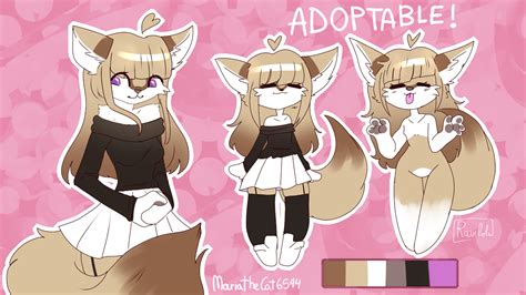 Closed Furry Adoptable Fennec Fox By Noaboyee On Deviantart