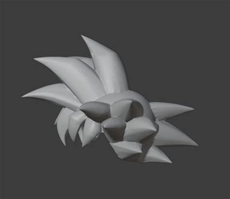 Goku Hair 3d Model 3d Printable Cgtrader