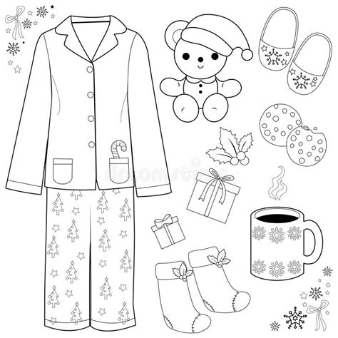 Pajamas Coloring Page Stock Illustrations 909 Pajamas Coloring Page