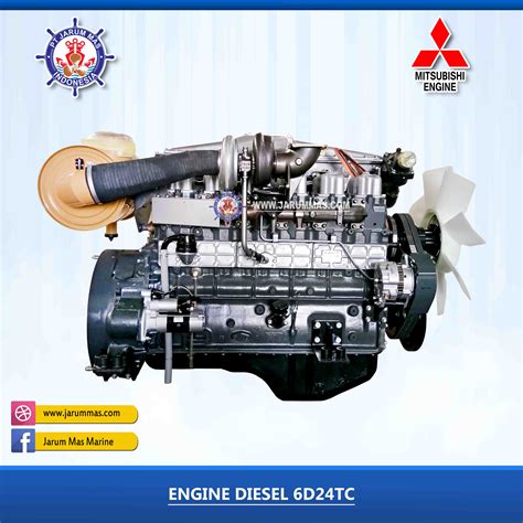 Engine 6d24tc 198kw 1500rpm Mitsubishi Kondisi Baru 100 Pt Jarum