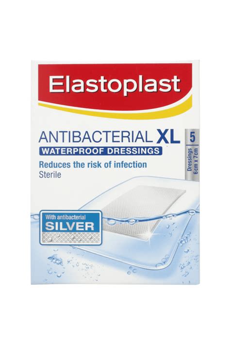 Elastoplast Antibacterial Xl Waterproof Plasters 5 Pack Allcures