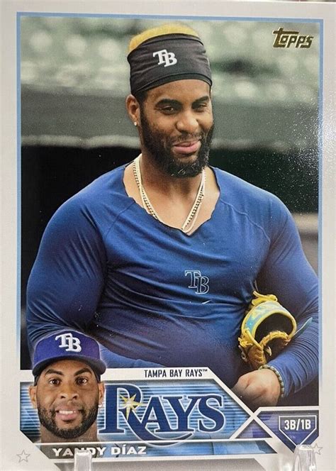 Yandy Diaz 2023 Topps 227 Golden Mirror Image Variation SSP Price