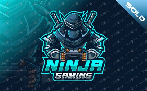 Gamer Ninja Mascot Logo Gamer Ninja eSports Logo Gaming Logo - Lobotz LTD