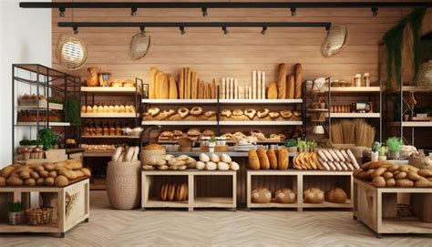 Premium Ai Image Eco Friendly Close Up View Of Freshly Baked Bakery