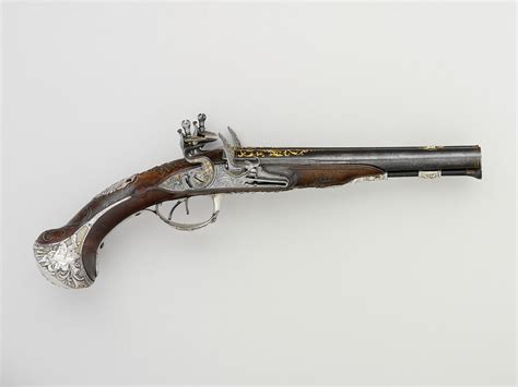 François Alexander Chasteau Pair Of Double Barreled Flintlock Pistols