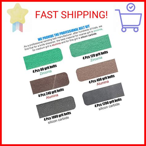 24 Pcs 3 4 X 12 Replacement Knife Sharpener Sanding Belt Kit For Work