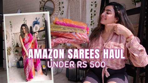 Sarees Under Rs Amazon Saree Haul Silk Saree Organza