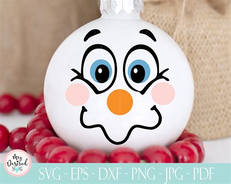 Snowman Face SVG Bundle Cutting File Snowman Face Png Snowman Etsy