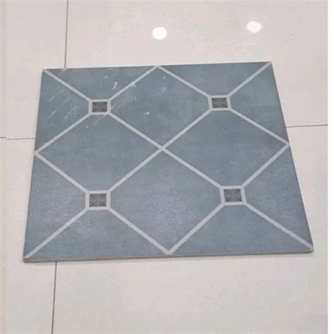 Glossy Mm Grey Ceramic Parking Tiles Size X Feet X Mm At