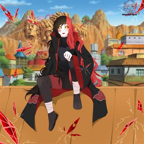 Naruto Oc Rose Demon In Akatsuki By Rozunne On Deviantart