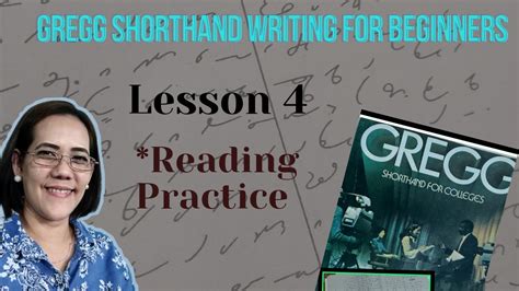 Steno Lesson Oral Reading Gregg Shorthand Writing For Colleges