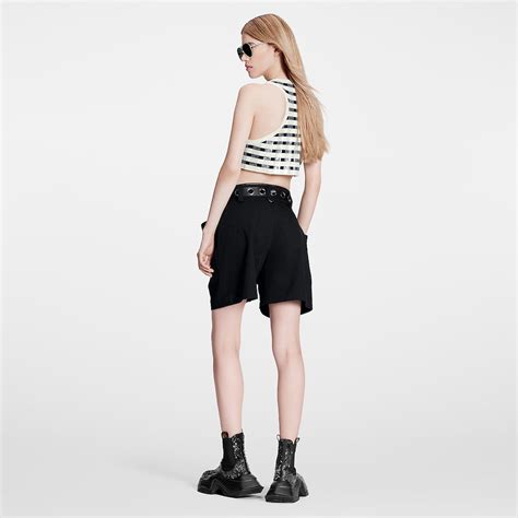 Sequin Stripes Knit Crop Top Women Ready To Wear Louis Vuitton