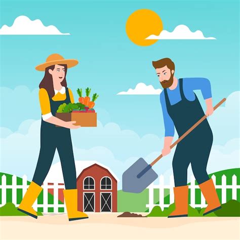 Ilustraci N Del Concepto De Agricultura Ecol Gica Vector Gratis