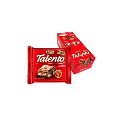 Chocolate Talento Avelãs Com 15 Unidades De 25g Cada Garoto Chocolate